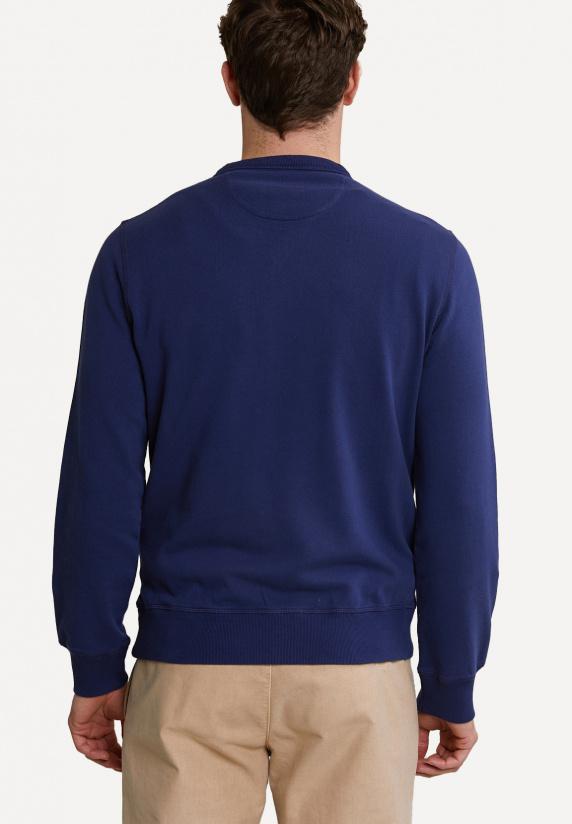 River Woods Fancy Trui Ronde Hals Deep Ocean