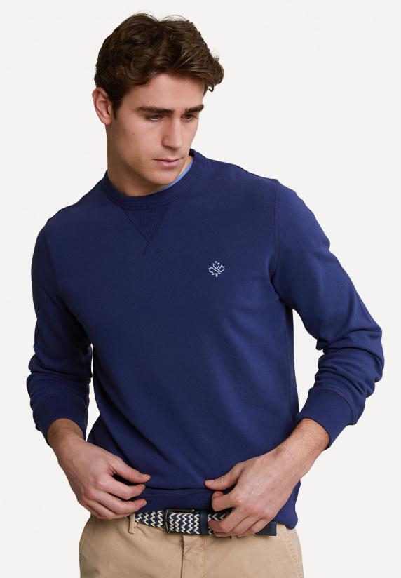 river woods Fancy trui ronde hals deep ocean