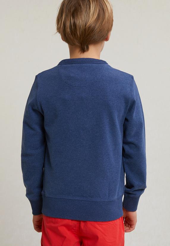 River Woods Fancy Trui Ronde Hals Denim Mix