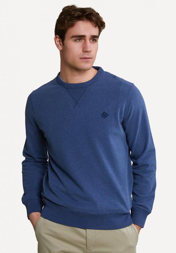 river woods Fancy trui ronde hals denim mix