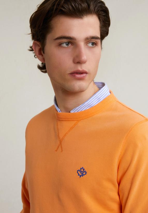 River Woods Fancy Trui Ronde Hals Peach