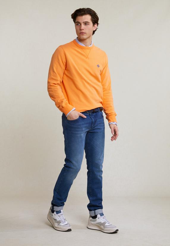 River Woods Fancy Trui Ronde Hals Peach