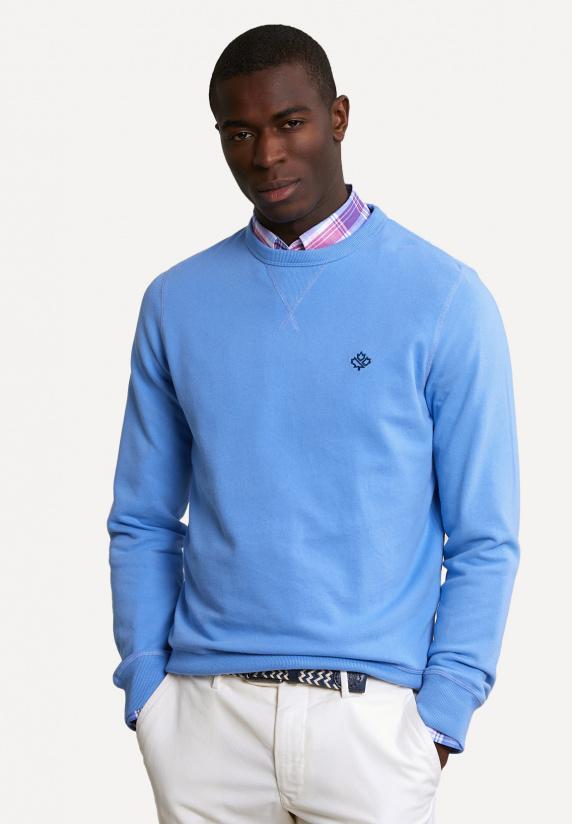 river woods Fancy trui ronde hals sky