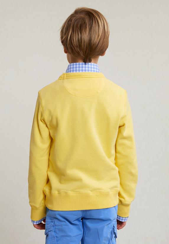 River Woods Fancy Trui Ronde Hals Sun Flower