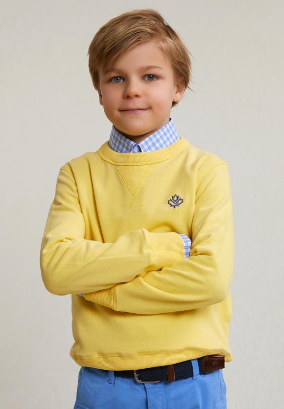 river woods Fancy trui ronde hals sun flower