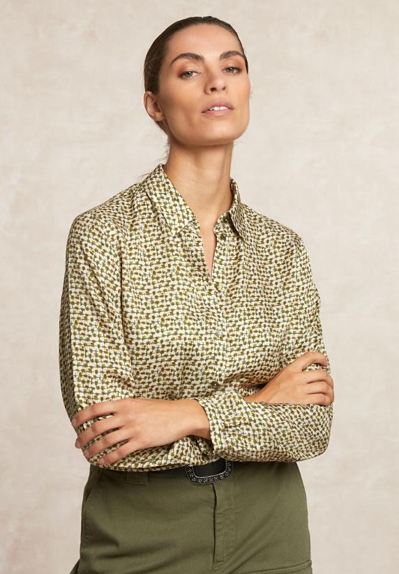 river woods Fantasie blouse lange mouwen kaki