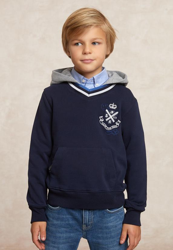 river woods Fantasie fleecetrui V-hals admiral