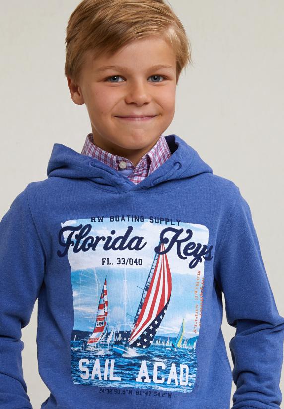 River Woods Fantasie Kaptrui Hamptons Blue Mix