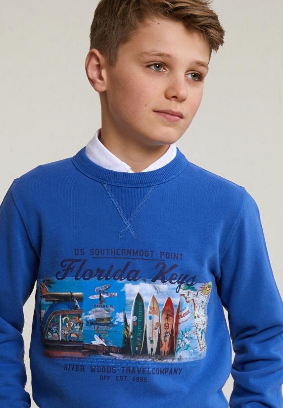 River Woods Fantasietrui Ronde Hals Blueberry