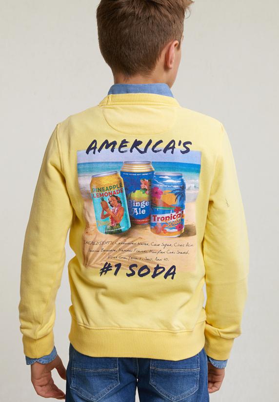 River Woods Fantasietrui Ronde Hals Sun Flower