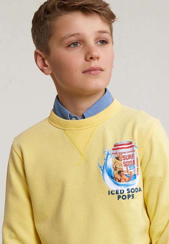 River Woods Fantasietrui Ronde Hals Sun Flower