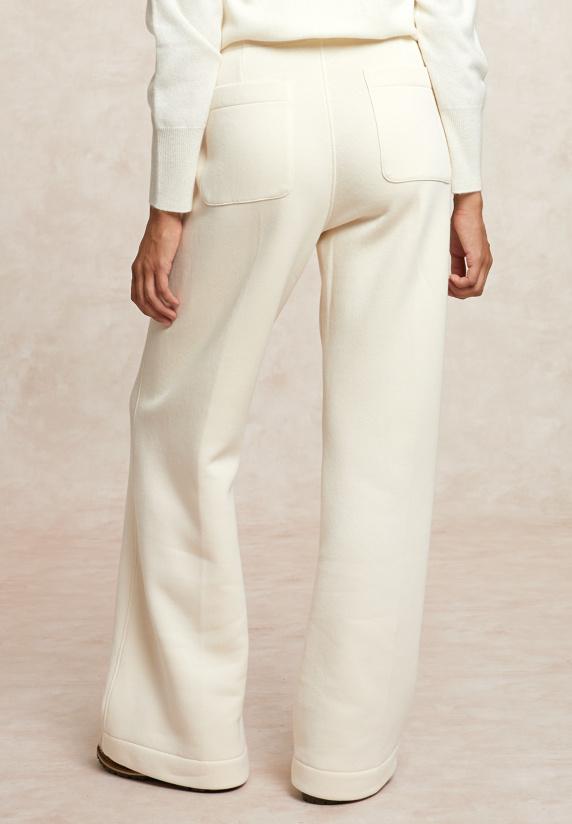 River Woods Fleecebroek écru