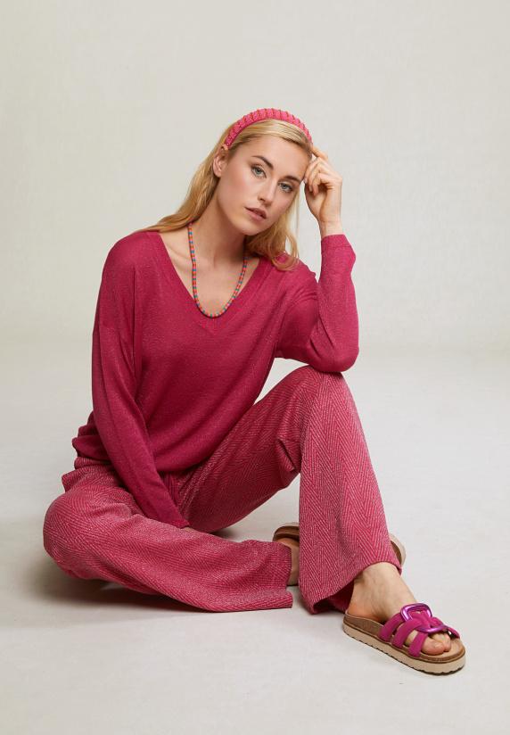 river woods Fuchsia glitter fantasiebroek