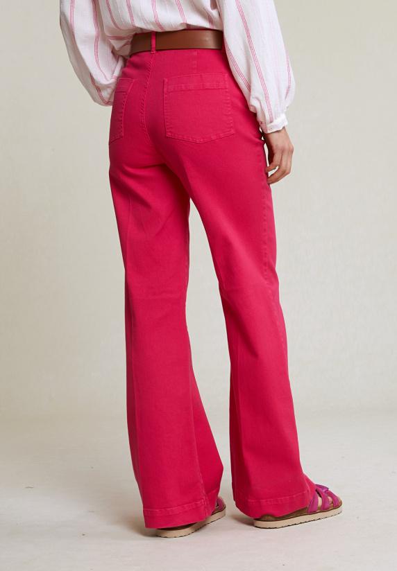 River Woods Fuchsia Klassieke Stretch Broek