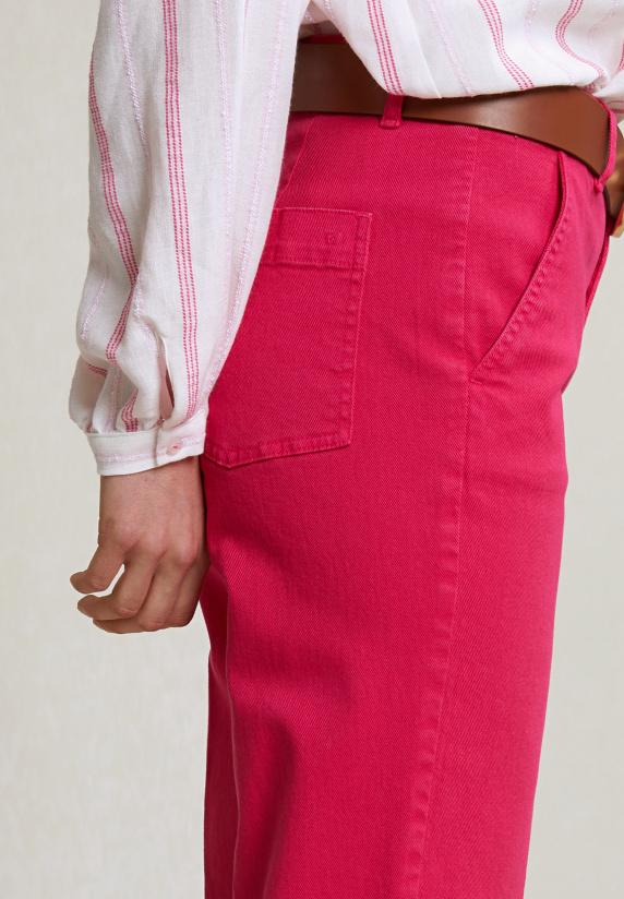 River Woods Fuchsia Klassieke Stretch Broek