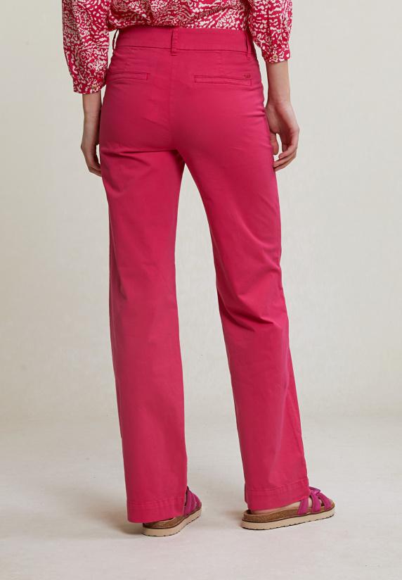 River Woods Fuchsia Rechte Stretch Broek
