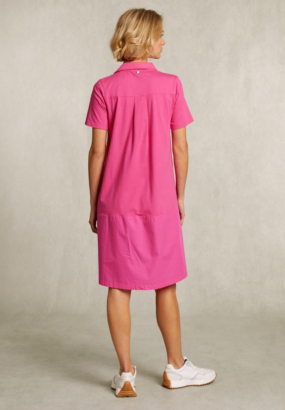 River Woods Fushia Katoenen Polojurk