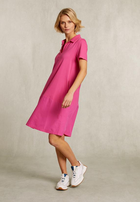 River Woods Fushia Katoenen Polojurk