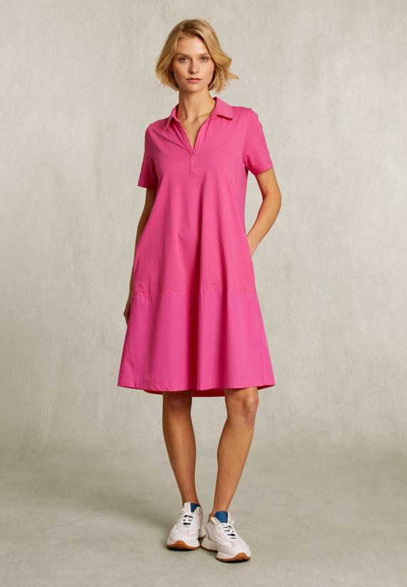 River Woods Fushia Katoenen Polojurk