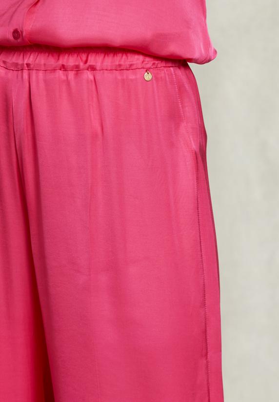 River Woods Fushia Wijde Broek Elastische Taille