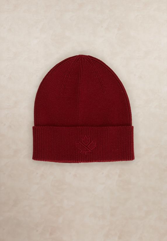 river woods Gebreide muts met logo red maple