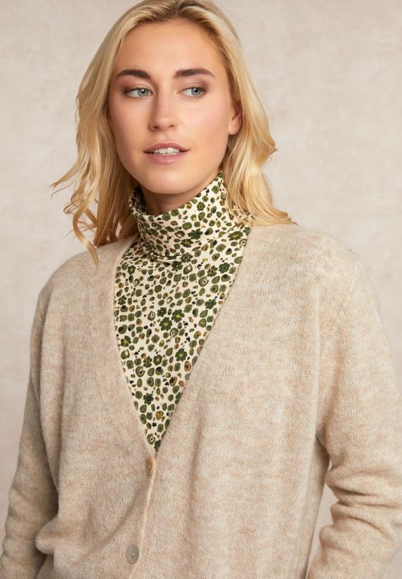 River Woods Geknoopte Alpaca V-hals Cardigan Beige