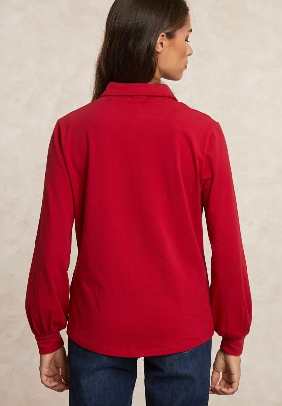 River Woods Geknoopte Blouse Met Strik Rood