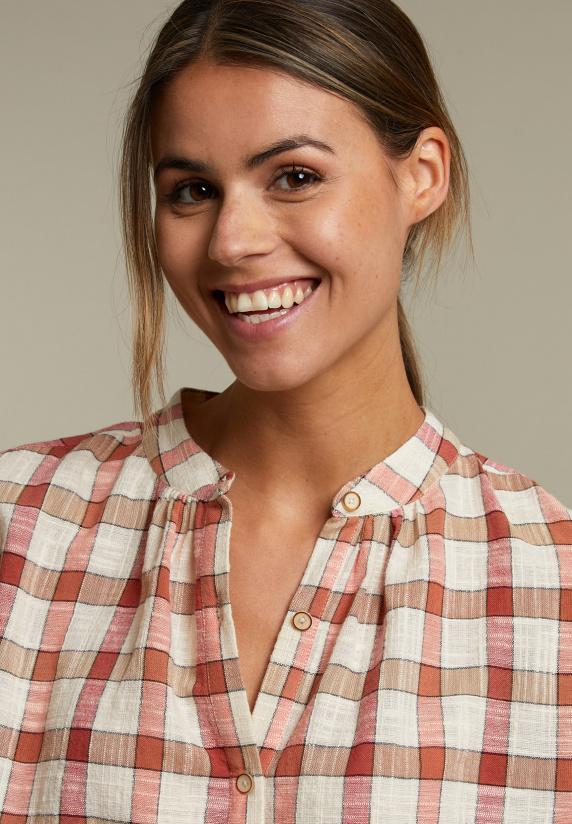 River Woods Geruit Hemd Met Lange Mouwen