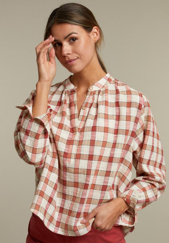 river woods Geruit hemd met lange mouwen