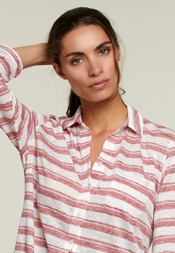 River Woods Gestreepte Blouse Met Lange Mouwen