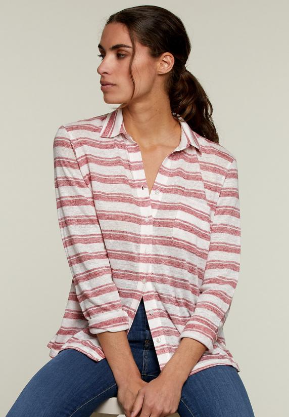 river woods Gestreepte blouse met lange mouwen