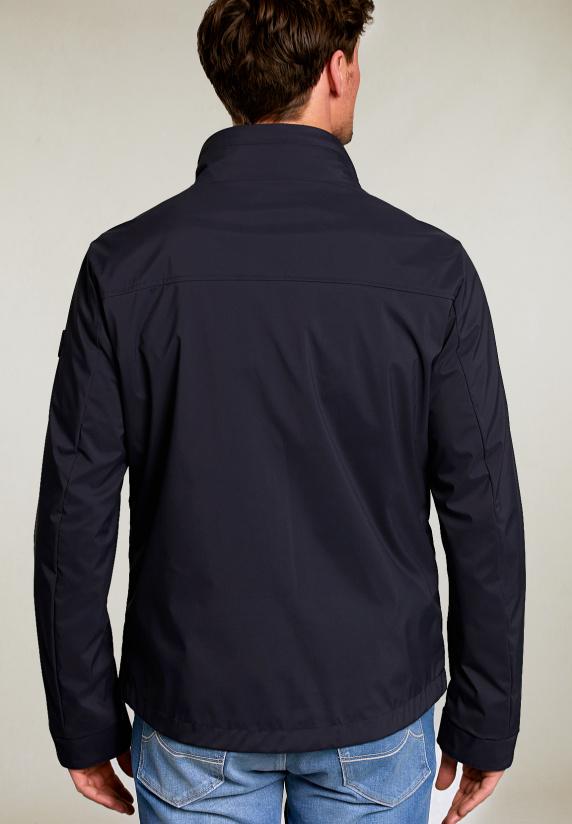 River Woods Gewatteerde Geknoopte Jas Navy