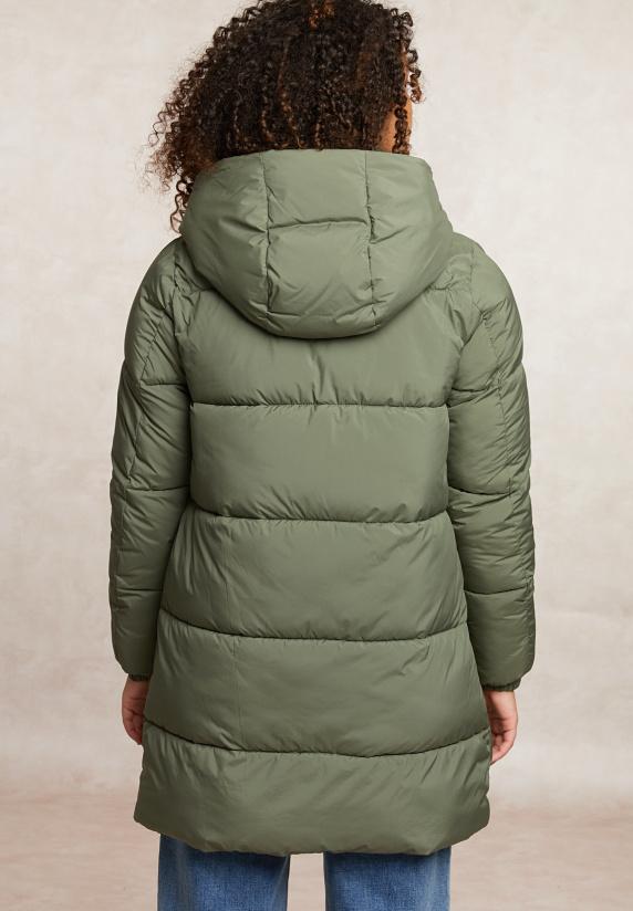 River Woods Gewatteerde Jas Met Kap Kaki