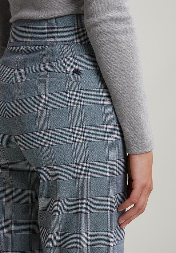 River Woods Grijs/roze Klassieke Geruite Broek