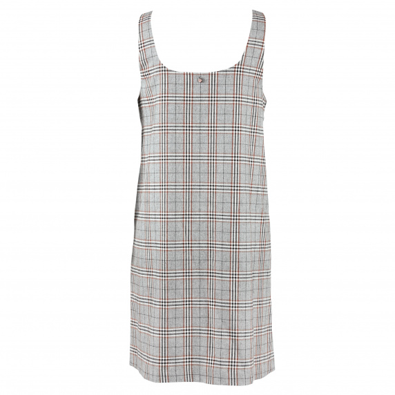 River Woods Grijze Mouwloze Slipoverjurk