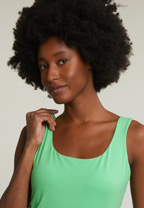 River Woods Groen Basic Stretch Topje