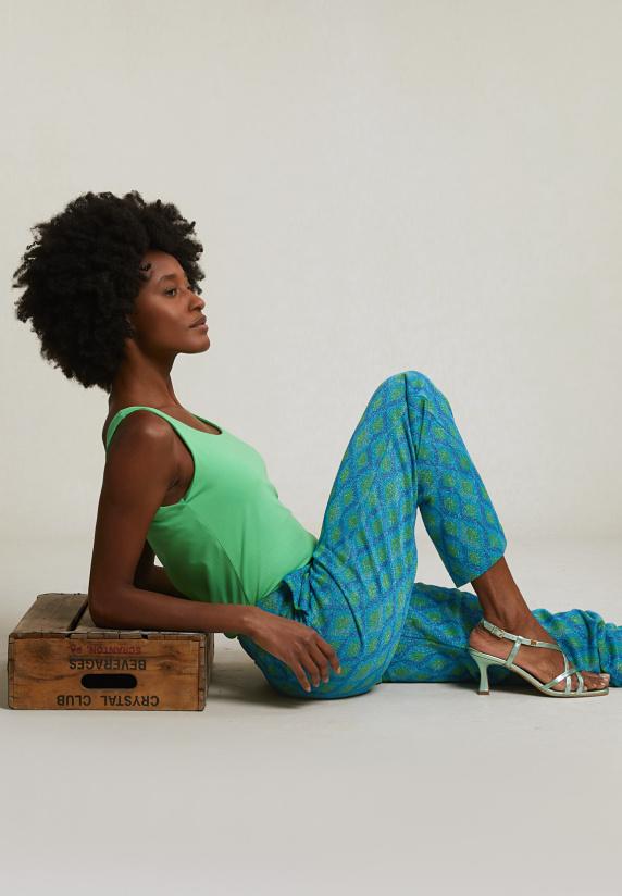 River Woods Groen Basic Stretch Topje