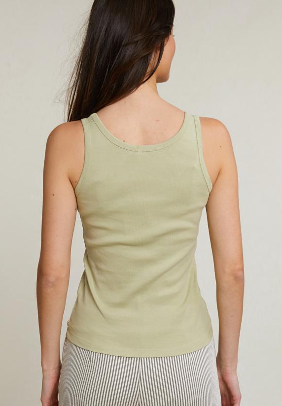 River Woods Groen Basic Topje