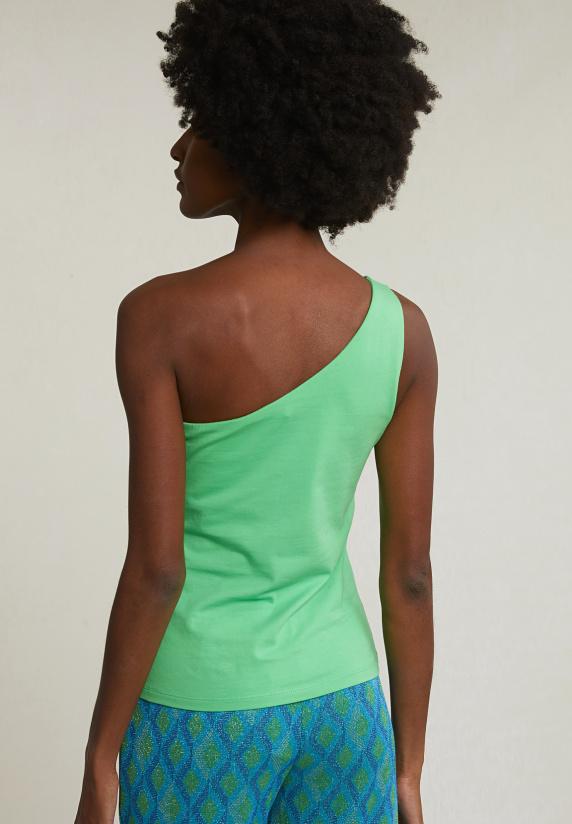 River Woods Groene Asymmetrische Top