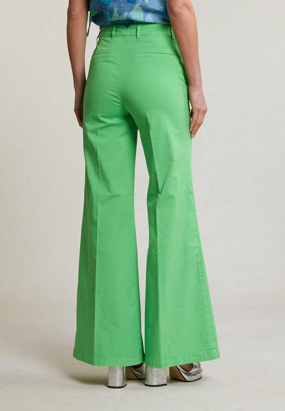 River Woods Groene Basic Lange Stretch Broek