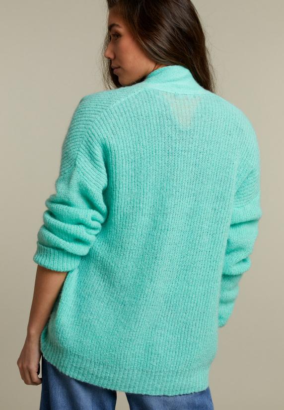 River Woods Groene Cardigan Met V-hals