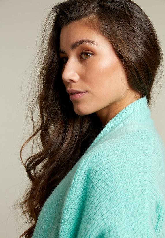 River Woods Groene Cardigan Met V-hals