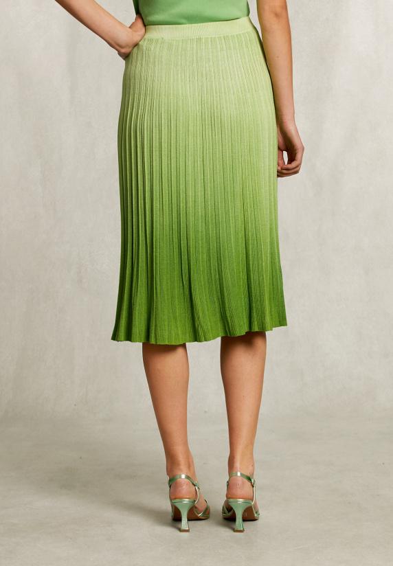 River Woods Groene Degradé Midi Rok