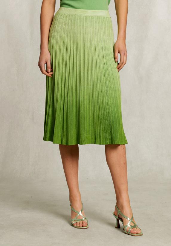 River Woods Groene Degradé Midi Rok