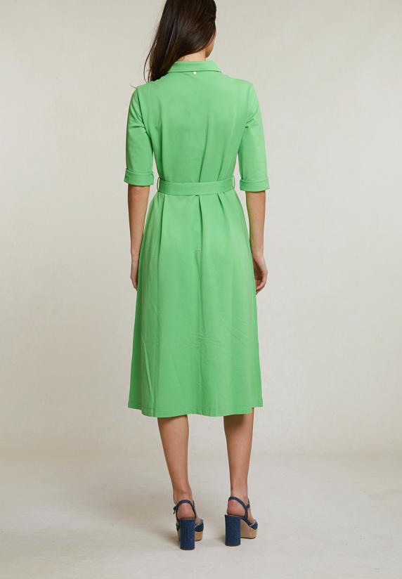 River Woods Groene Geknoopte Polojurk 3/4 Mouwen