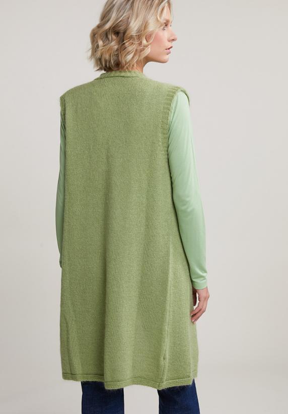 River Woods Groene Mouwloze V-hals Cardigan