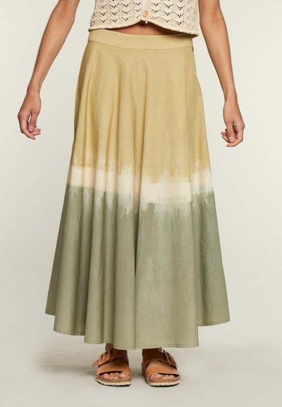 river woods Groene tie & dye rok