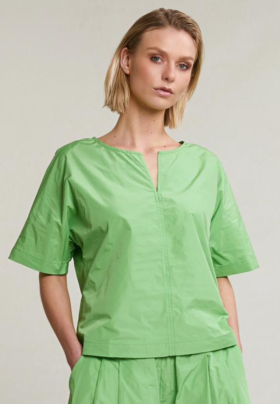 River Woods Groene V-hals Blouse