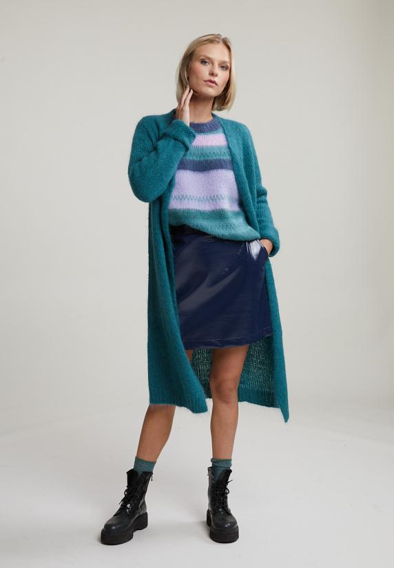 River Woods Groene V-hals Cardigan Lange Mouwen