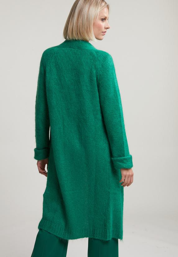 River Woods Groene V-hals Cardigan Lange Mouwen